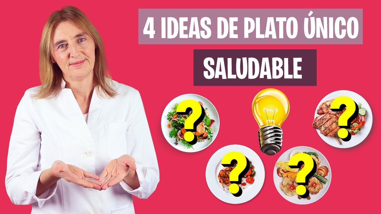 4 RECETAS de PLATO ÚNICO saludable | 4 platos de comer saludable | Nutrición y Dietética
