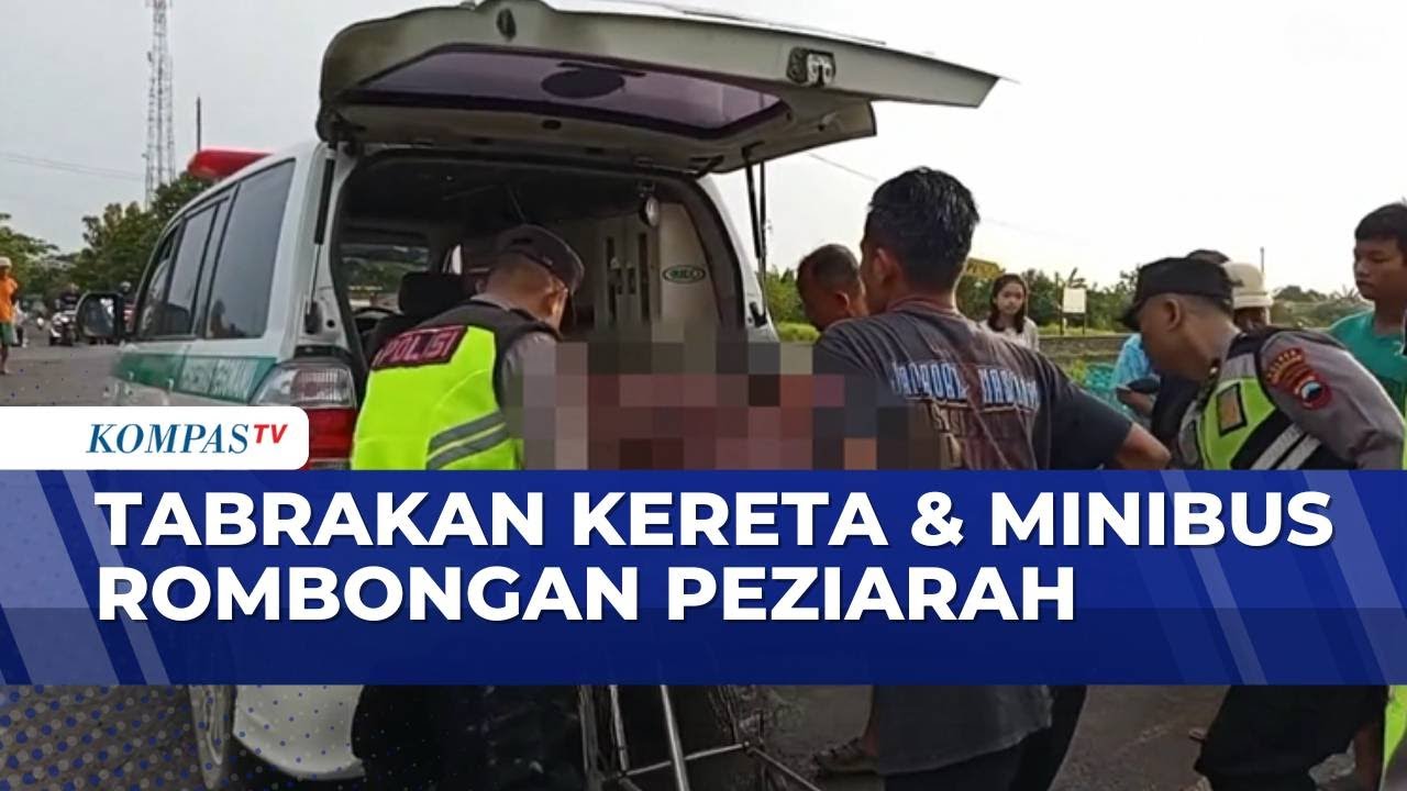 Insiden Tabrakan Kereta & Minibus Rombongan Peziarah di Grobogan | KOMPAS SIANG