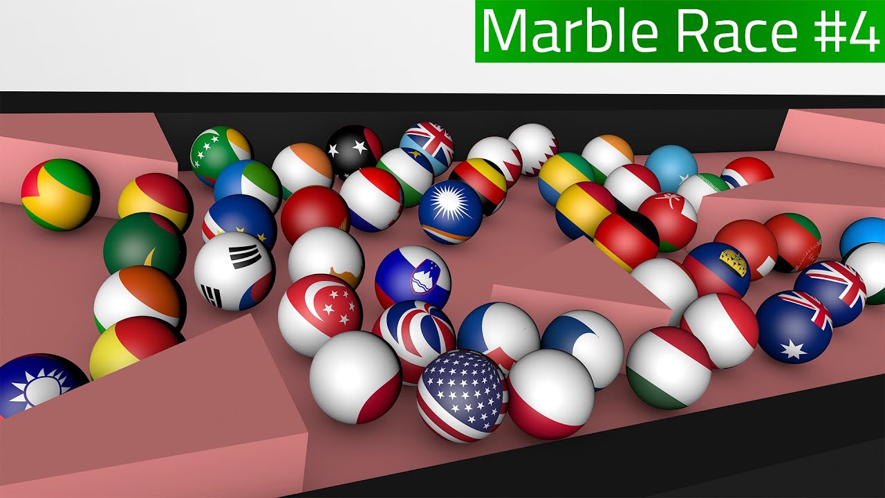 Countryballs Marble Race 3D #4 | Countries Marble Race Cup