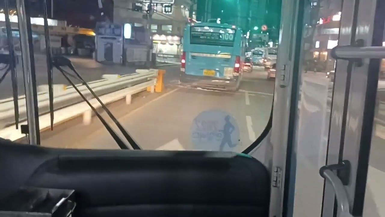 금정초등학교 🔜 온천장까지 주행영상( 화신여객 51번버스 )
