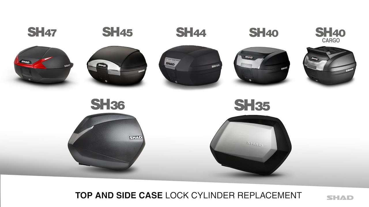 Lock Cylinder Replacement - Side Cases SH35, SH36 & Top Cases SH40, SH40Cargo, S44, SH45 & SH47