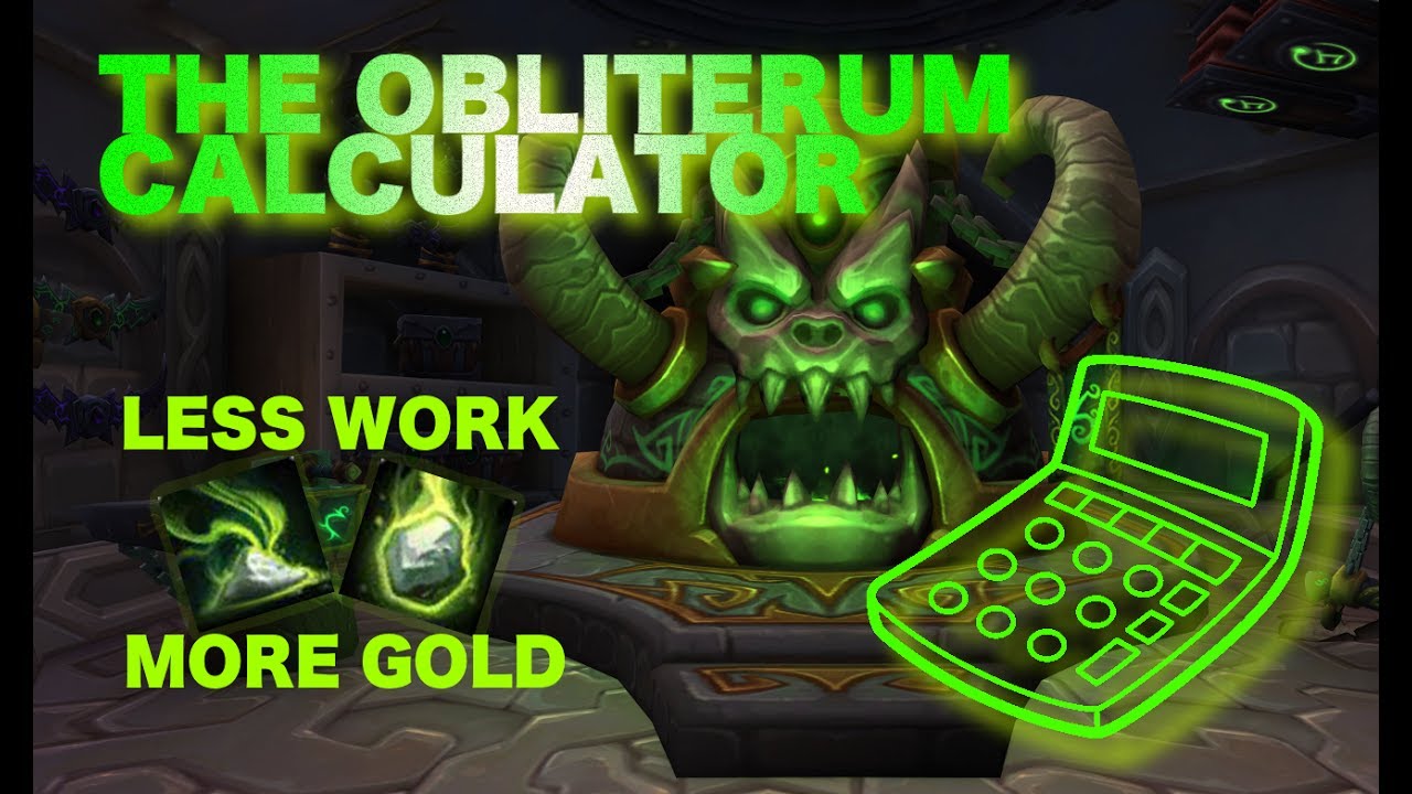 The Obliterum Calculator - More profit in 1 click! Calculate your Oliterum Ash and get more gold!