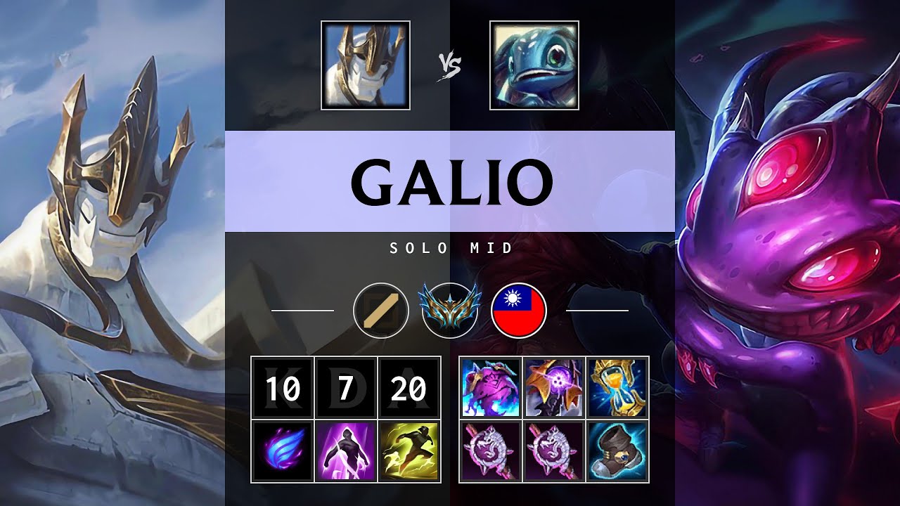 Galio Mid vs Fizz - TW Challenger Patch 25.16