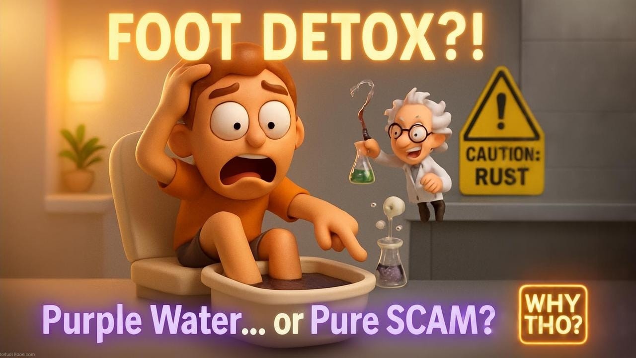 FOOT DETOX?! Purple Water... or Pure SCAM? | Weird but Well