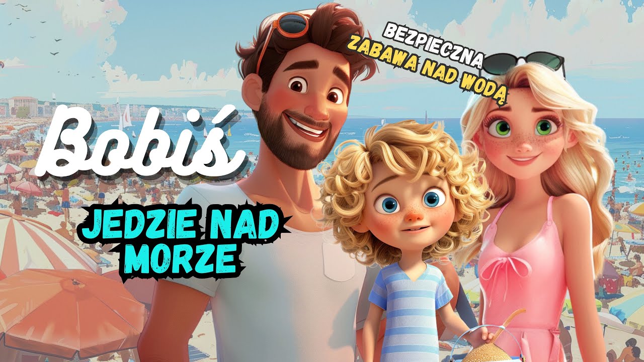 Bobiś jedzie nad morze 🌊 | Bezpieczne Wakacje nad Wodą | Bajka edukacyjna dla dzieci do słuchania