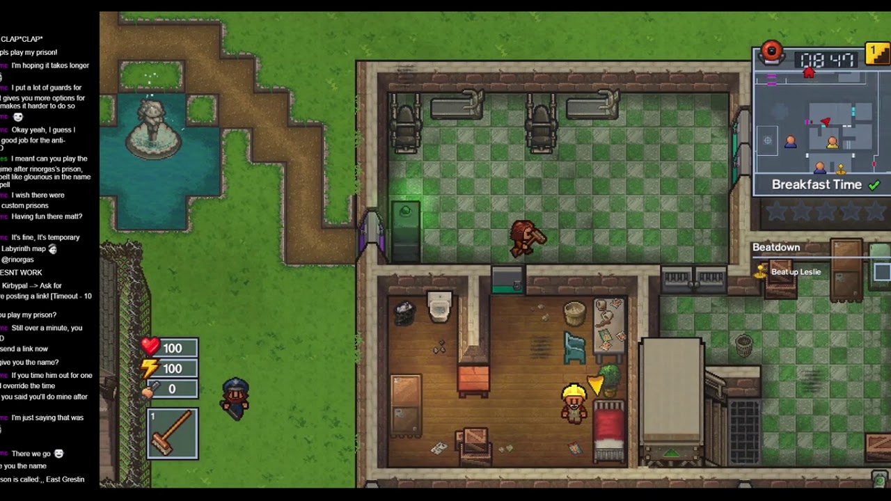 ChirpingMatt Plays Custom Prisons #1 - The Escapists 2