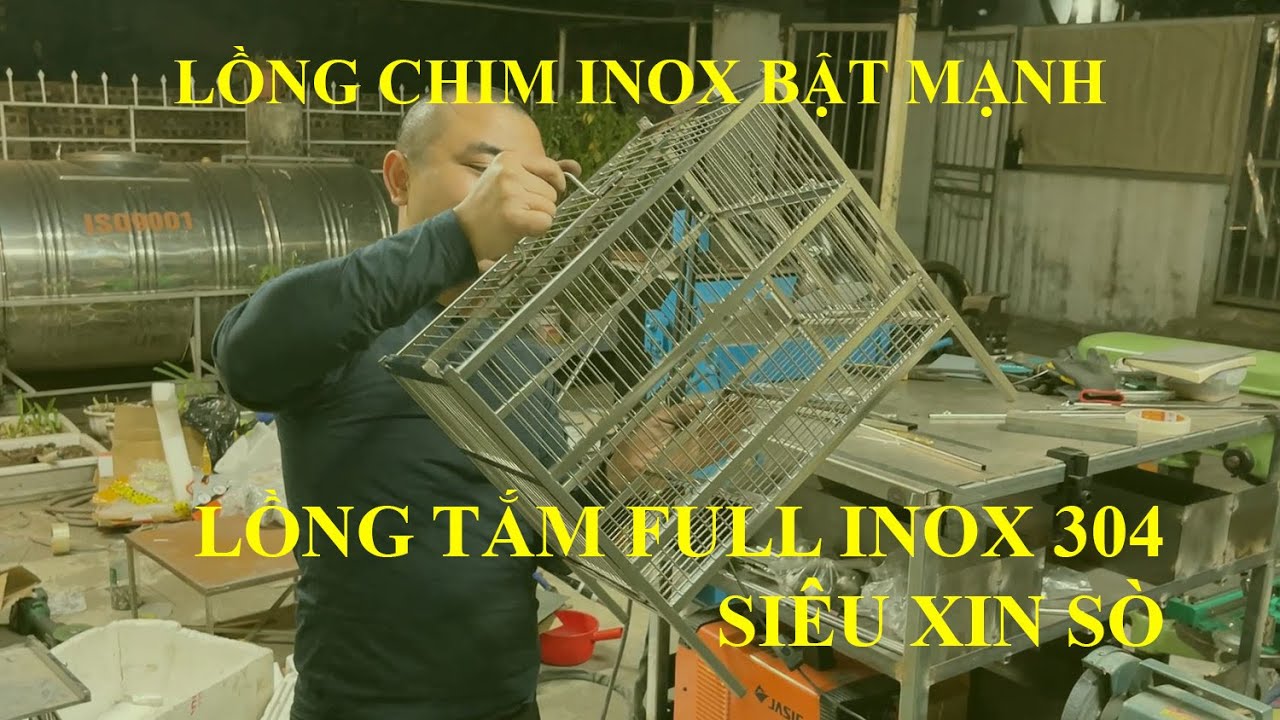 lồng tắm inox full 304 cực sịn sò chào mào khuyên hút mật