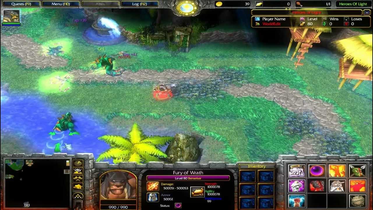 Heroes of Light ORPG (Warcraft III) - Gameplay