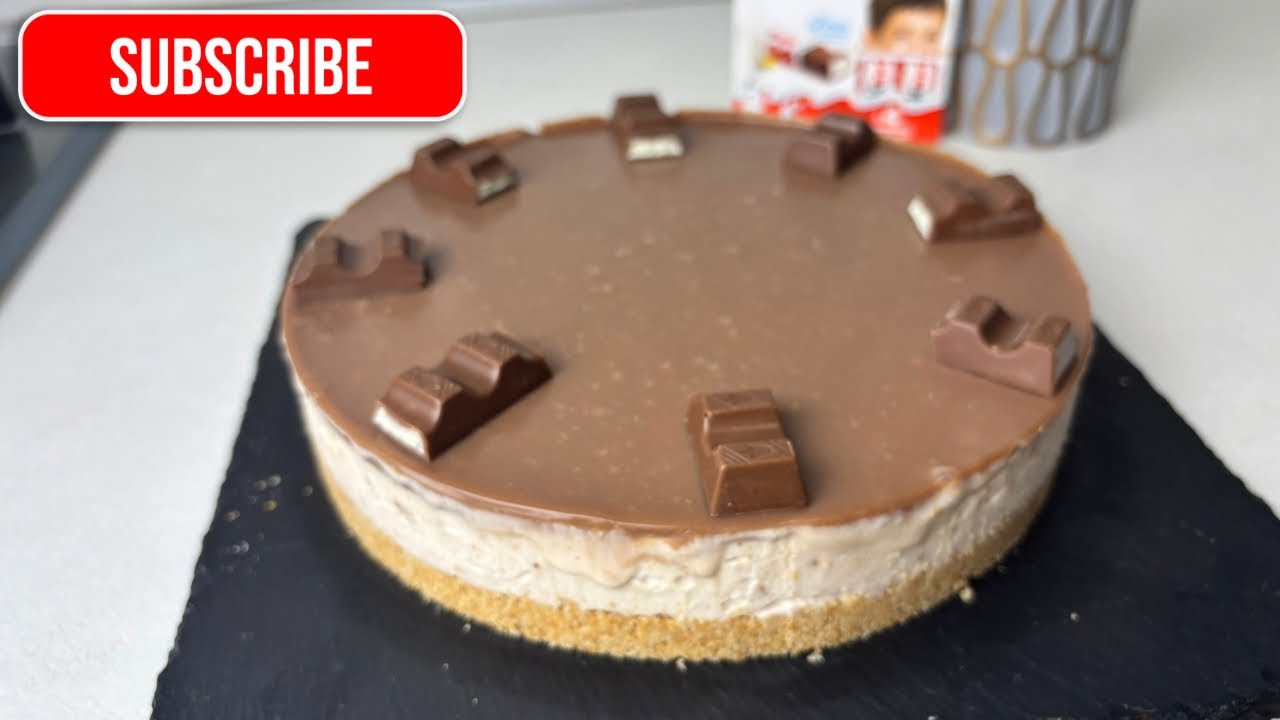 Cheesecake Kinder / senza uova e senza usare il forno / Ricetta semplice 