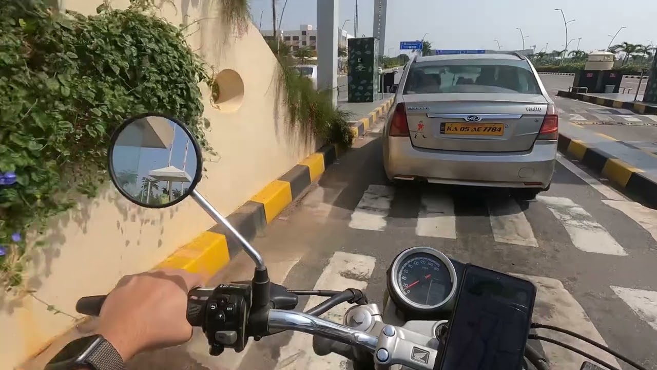 Terminal 1 KIAL approach | P4 parking route | Approach road to airport from Devanahalli