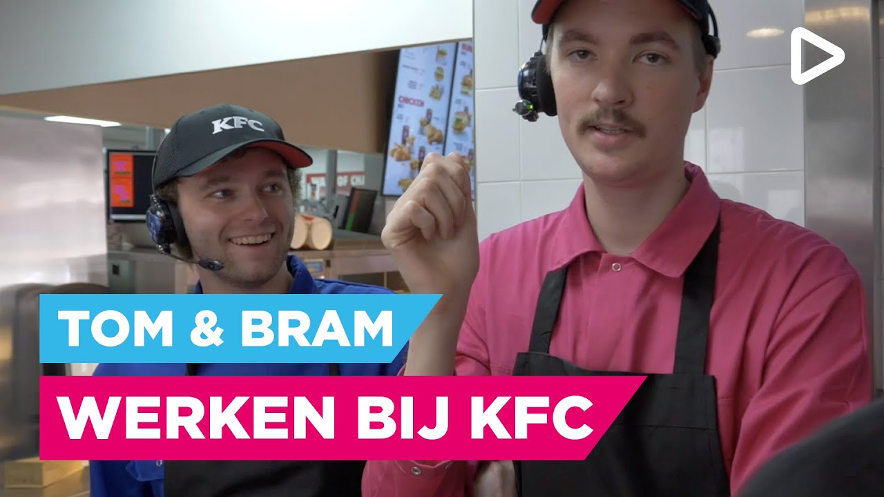 Bram & Tom proppen zich vol bij KFC - Club Ondersteboven aan het werk | SLAM!