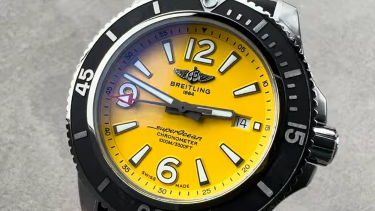 Breitling Superocean 44 Cobra Yellow Dial A17367021I1S1 Breitling Watch Review