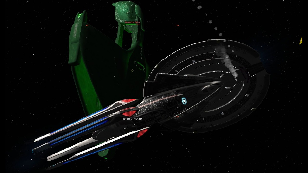 SFRD's USS Corinium vs The Romulan Warbirds | Star Trek Bridge Commander