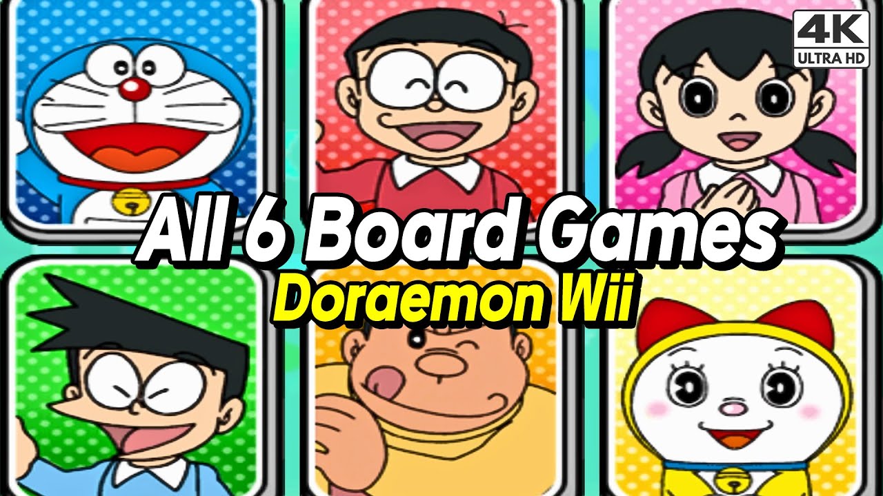 Doraemon Wii - Himitsu Dougu-ou Ketteisen! - Longplay All Board Games | AlexGamingTV 4K [2023]