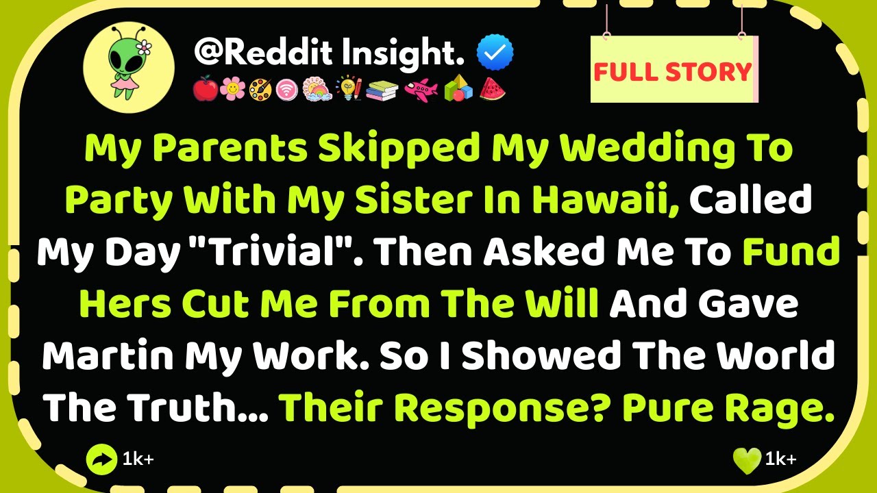 My Parents Took My Sister on Vacation Instead of Attending My Wedding—They Called It TRIVIAL, So I..