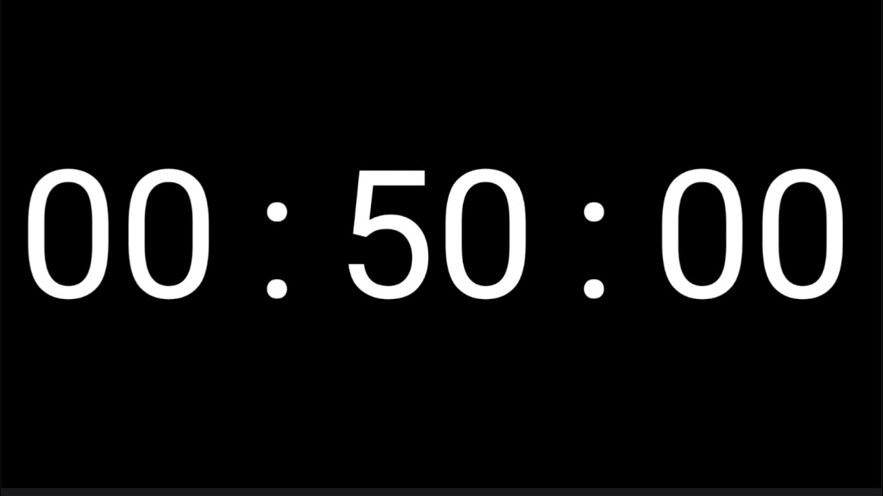 50 Minutes Countdown Timer For Study 