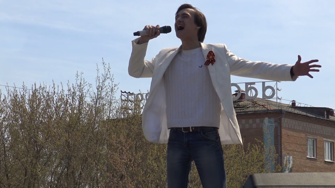 Сергей Павловский в Шегарке. Фрагмент 9 мая 2015.