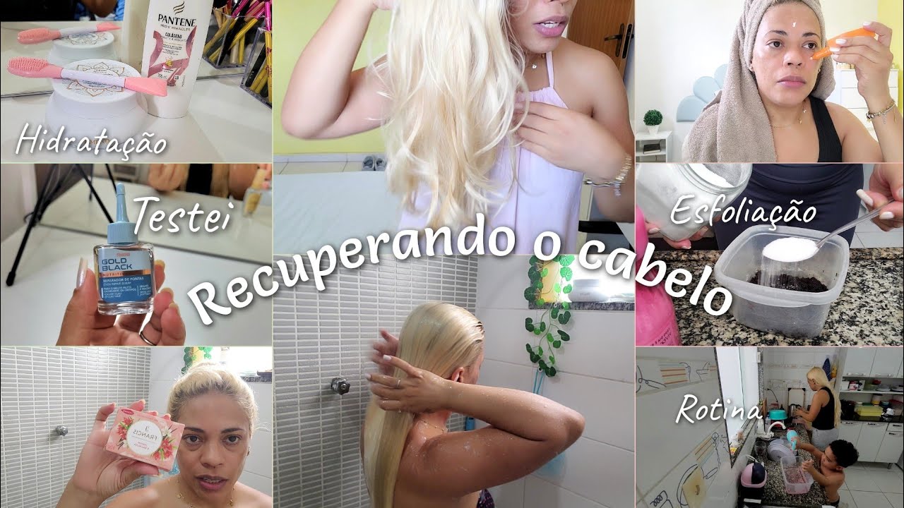 🎀ROTINA DE CUIDADOS,RECUPERANDO O CABELO...