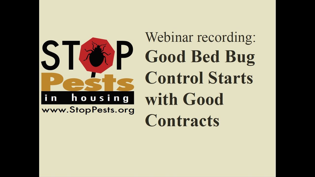 Good Bed Bug Control Starts With Good Contracts