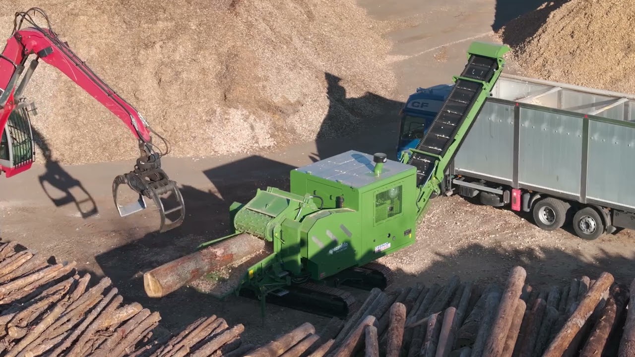 PEZZOLATO PTH 1200/1000 M - Déchiqueteuse à tambour entraînée par VOLVO 796 Hp
