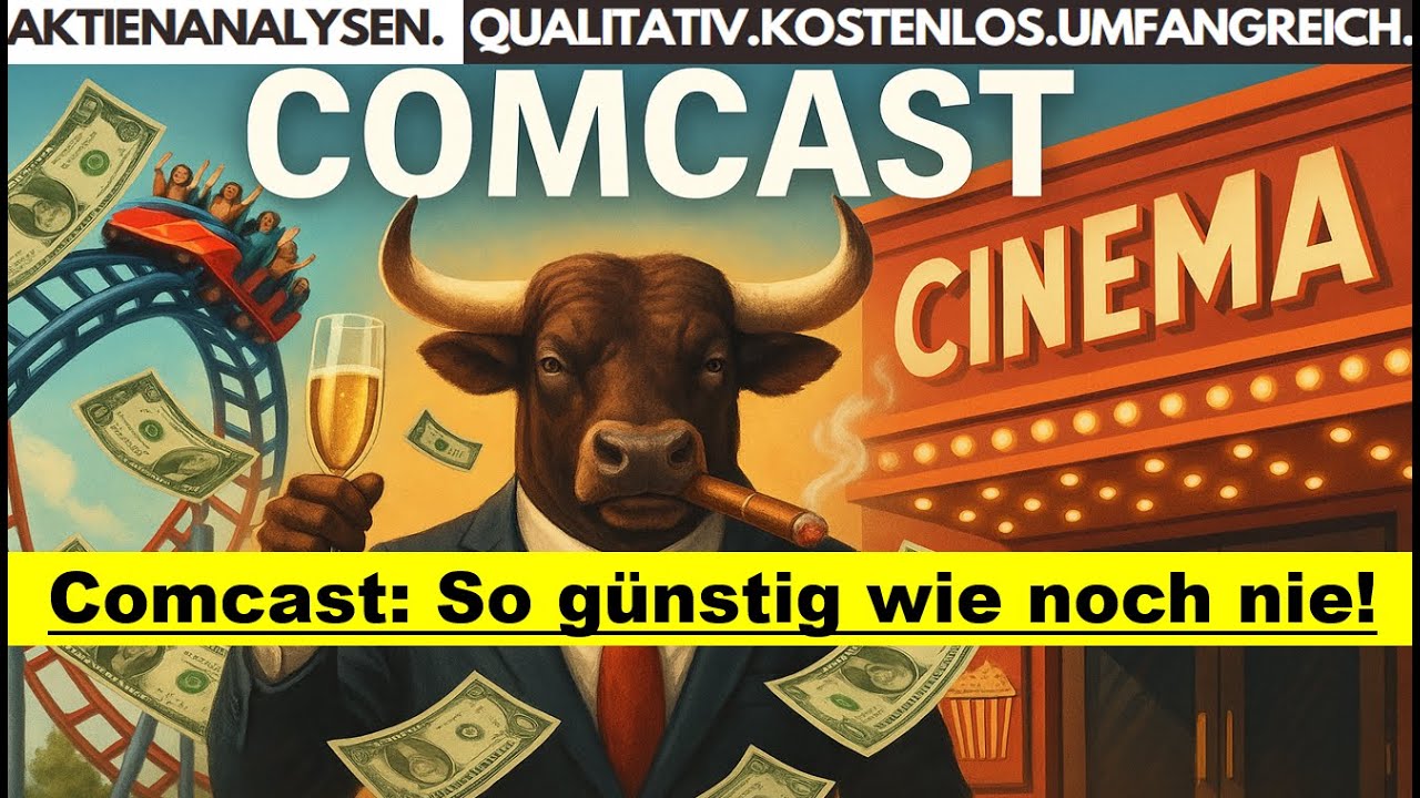 Comcast Aktie MEGA günstig! 🚀 KGV 5,2 + 4% Dividende 💸 + Mega Aktien Buybacks | Jetzt kaufen?