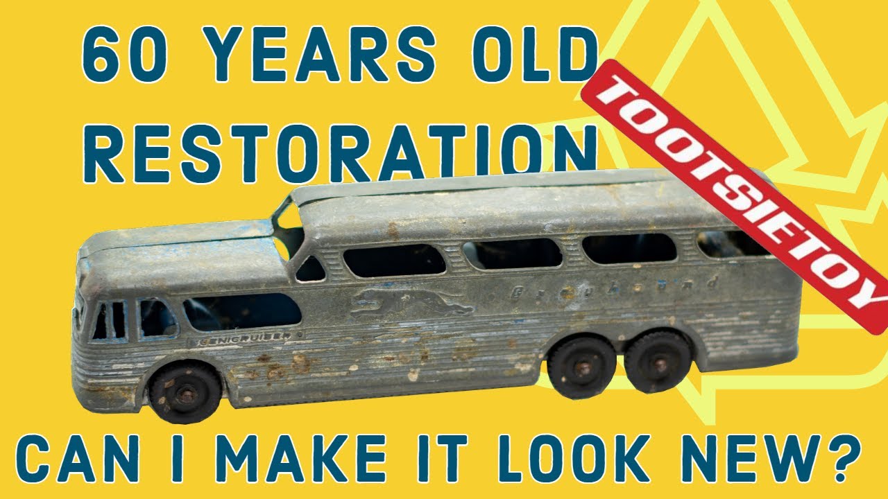 Antique Diecast Bus Restoration - Tootsietoy