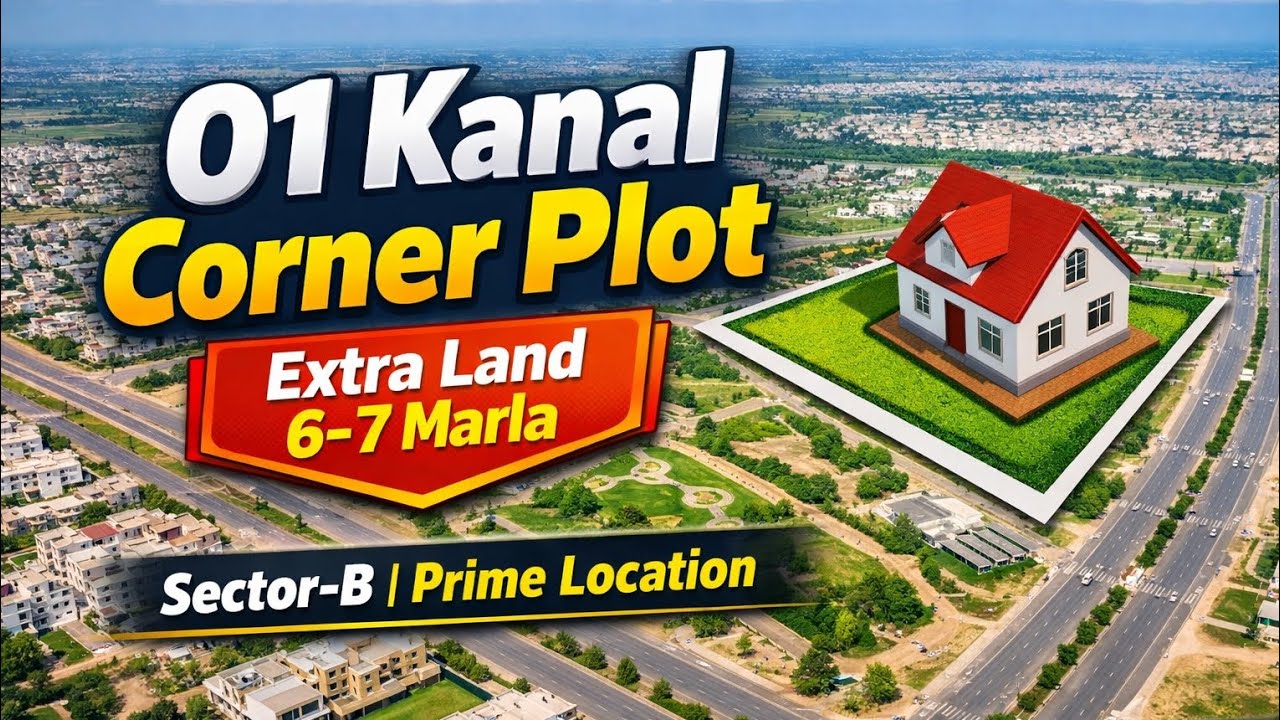 01Kanal Corner Extra Land | Sector-B | Prime Location | DHA Bahawalpur 