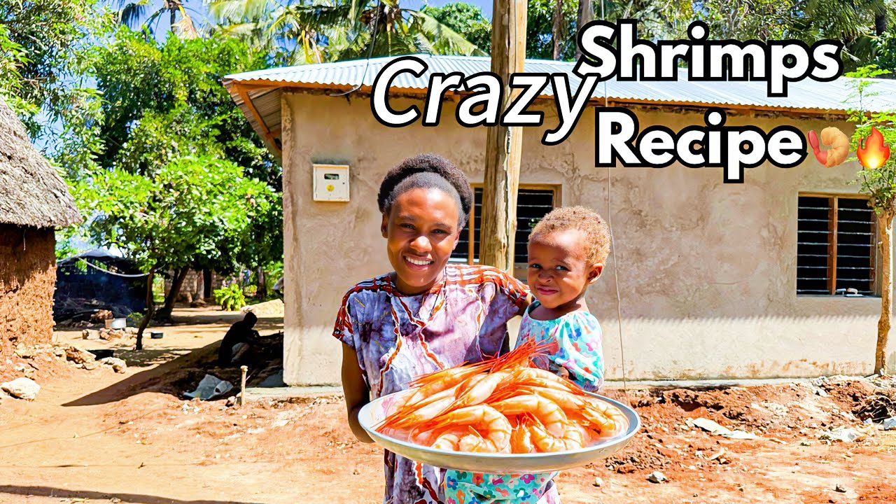 🍤 Shrimp Recipe You’ve NEVER Seen Before + Building Our Dream Home in Africa 🏡🌍 | Countryside Life 🌿