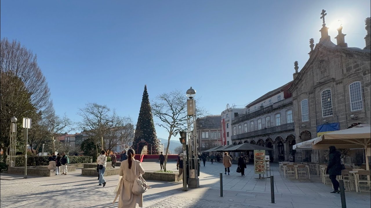 Portugal 91 Braga - Walking｜Praça do Comércio｜Tv. do Carmo｜R. do Carvalhal｜R. dos Chãos｜Praça da Re…