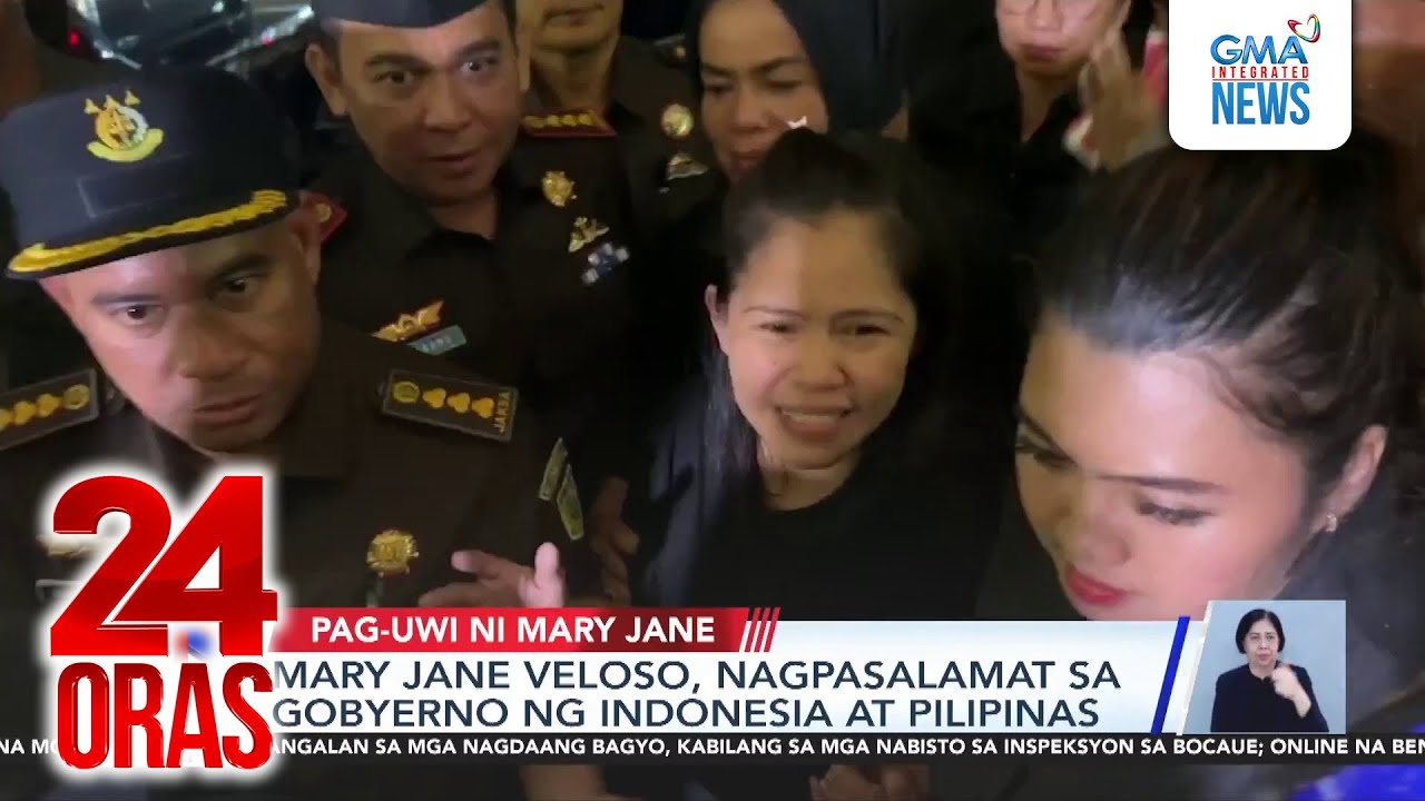 Mary Jane Veloso, nagpasalamat sa gobyerno ng Indonesia at Pilipinas | 24 Oras