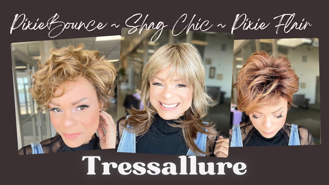 TressAllure Pixie Flair, Pixie Bounce & Shag Chic | Style-Able Effortless™ Fiber 🔥