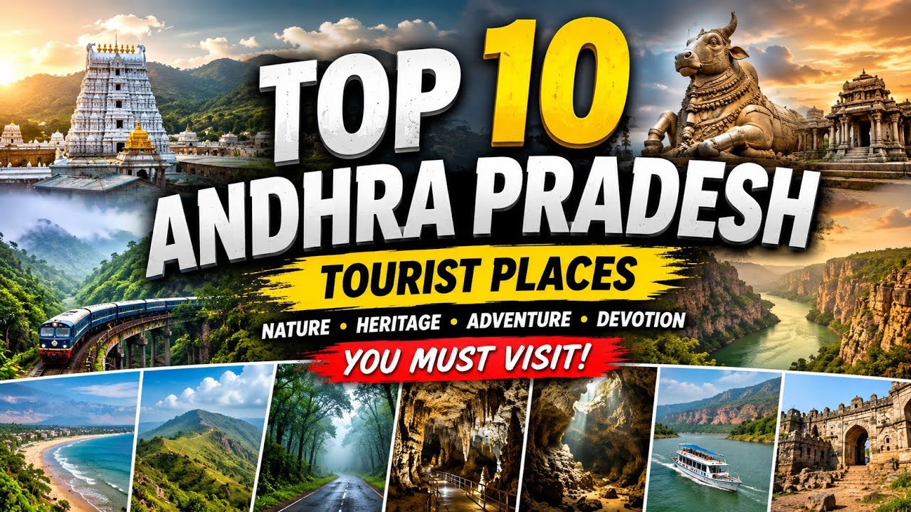 Top 10 Tourist Places in Andhra Pradesh | Must Visit Places in AP 2026 | Telugu Travel Documentary