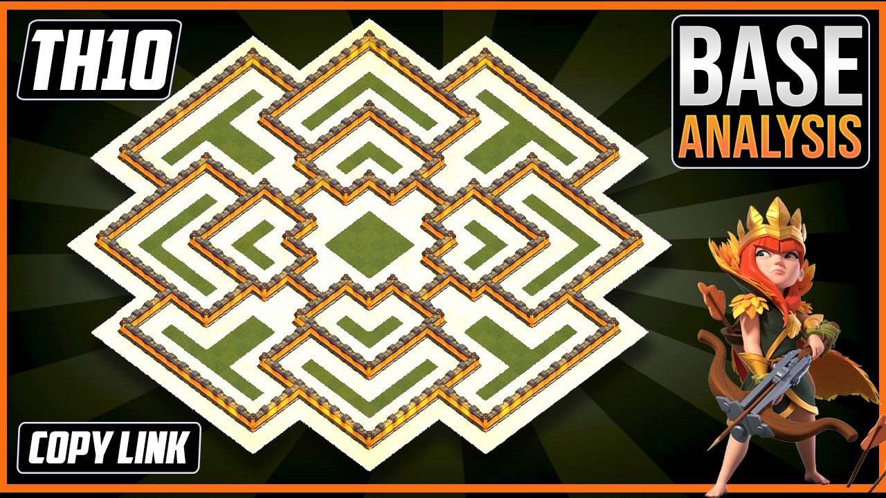 BEST TH10 HYBRID/TROPHY Base 2025!! COC Town Hall 10 (TH10) Trophy Base Design &ndash; Clash of Clans COC