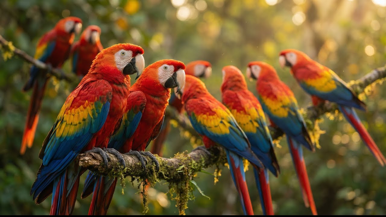 Where Jaguars Walk Beside Rainbows of Birds – The Amazon River in Real (4K)