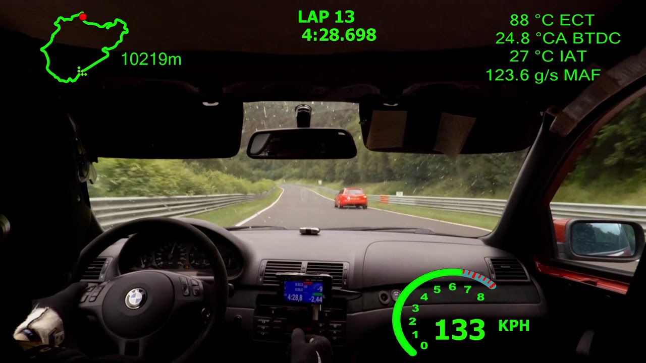BMW E46 325ti NOS Nürburgring Nordschleife 8:18 BTG