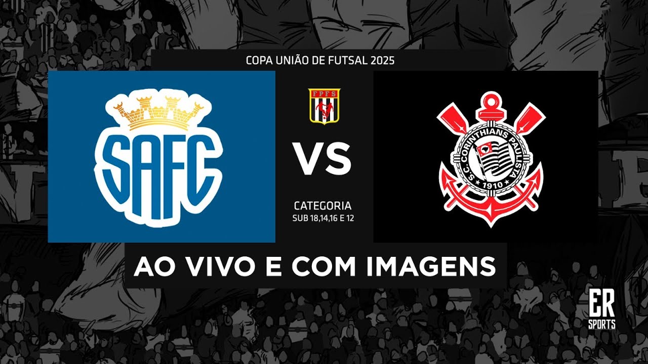 Santo André x Corinthians - SUB 14 | 05/07/2025 | AO VIVO | Quartas de Final | Copa União