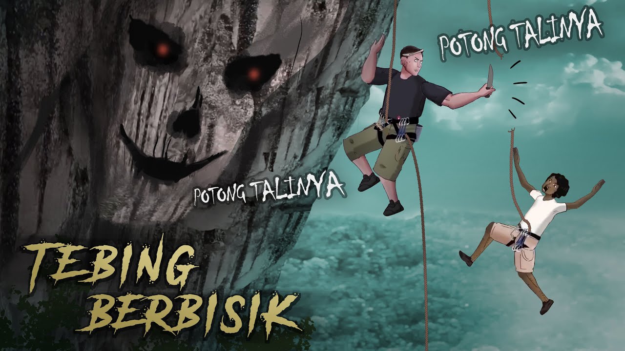 Tebing Berbisik - para pemanjat mendadak psikopat #HORORMISTERI | Kartun Hantu, Animasi Horror