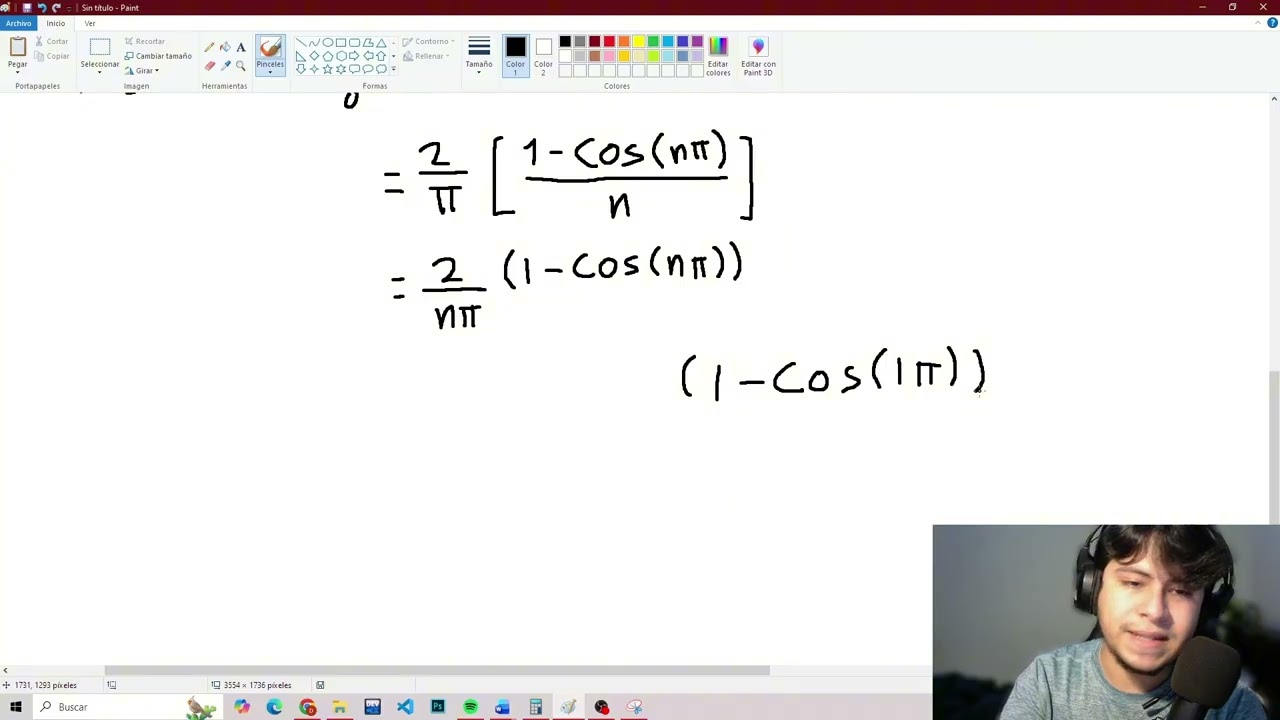 VIDEO EXPLICATIVO EJERCICIO DE SERIE DE FOURIER. Diego Rodriguez