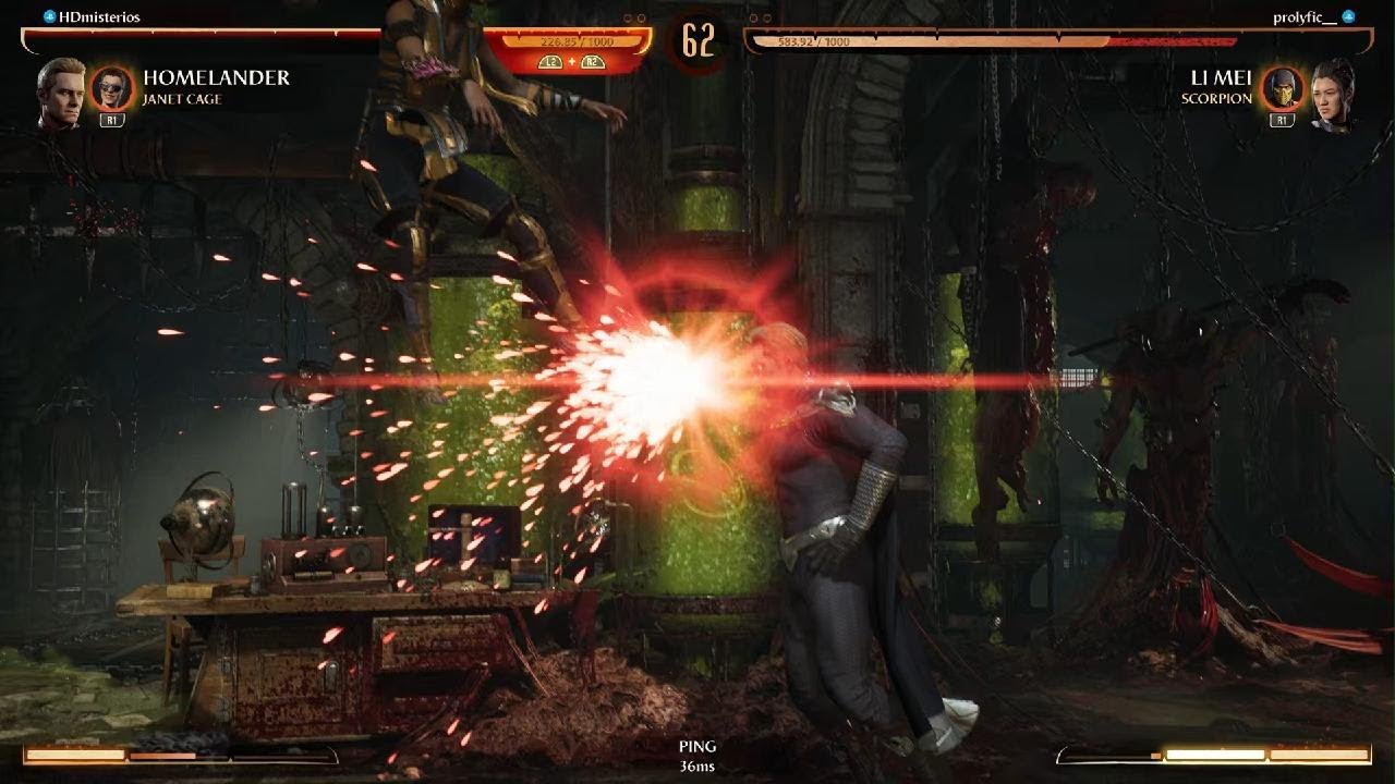 Mk1 Li Mei / Scorpion 59% COMBO IN GAME #mk1 #limei #scorpion