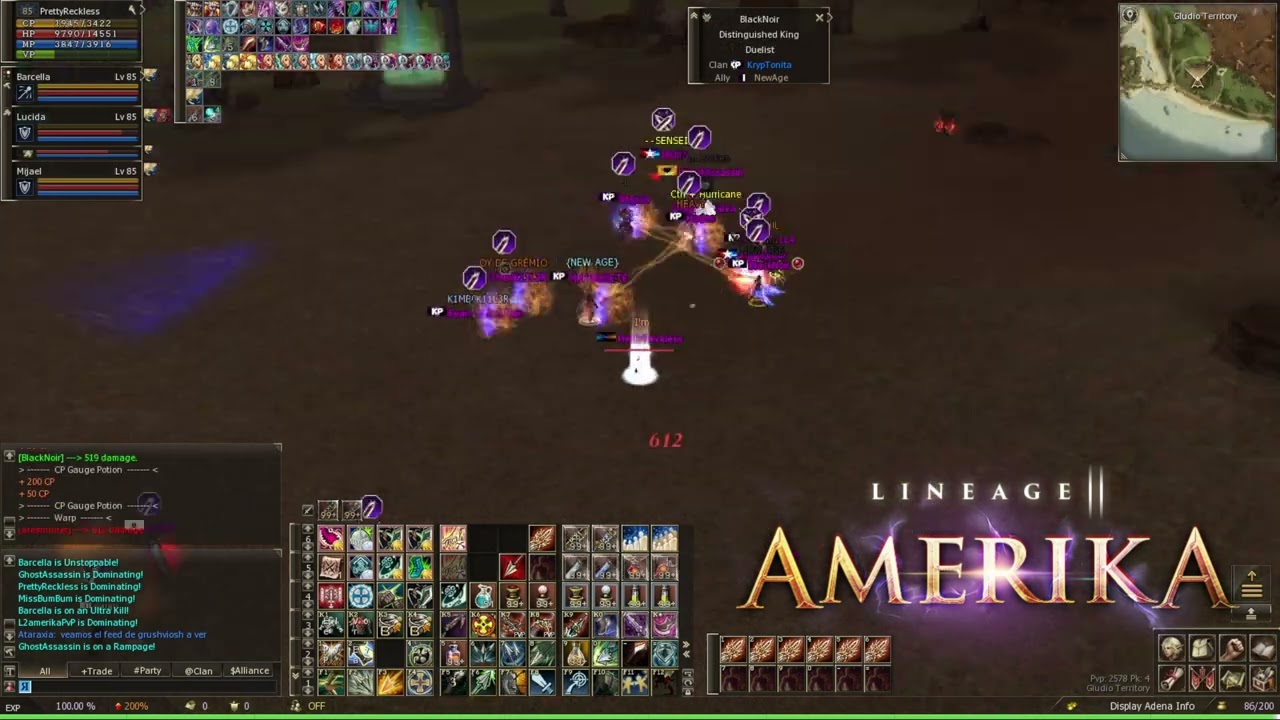L2 Amerika - PrettyReckless (Trickster) - PVP Zone - 10/06/2023