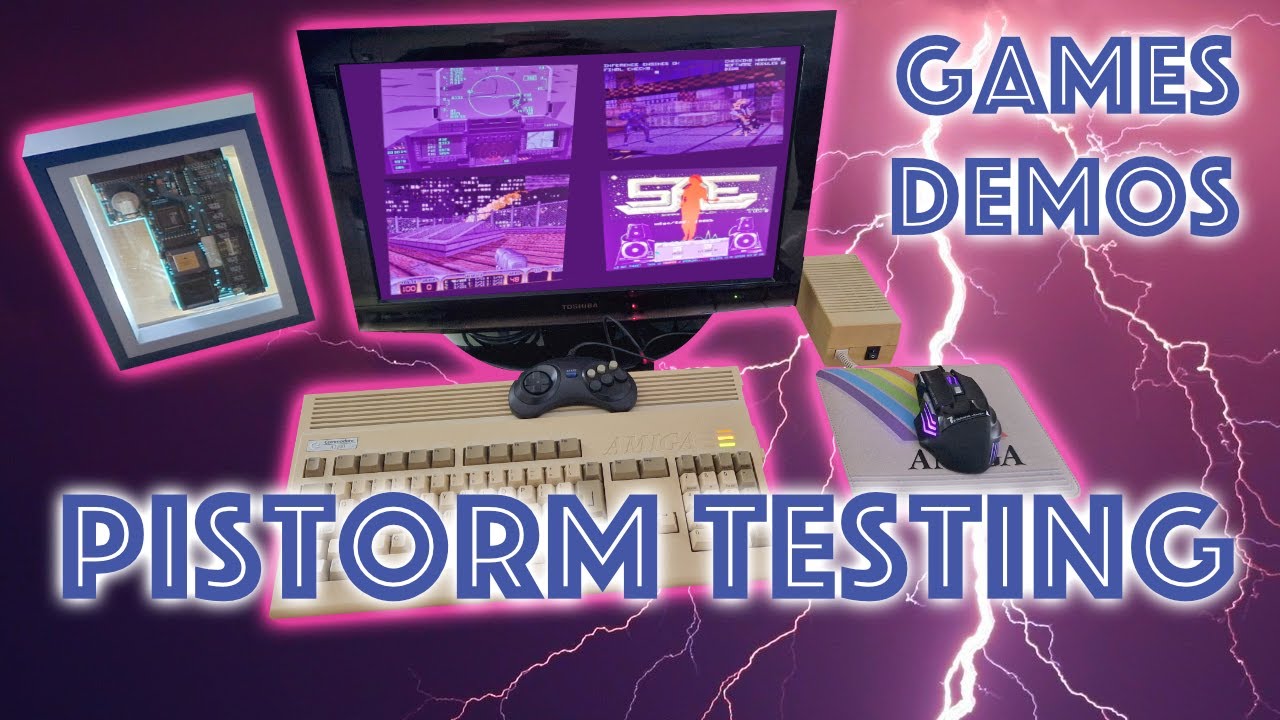 PiStorm 32 Lite Black Edition — тестирование демонстраций и игр