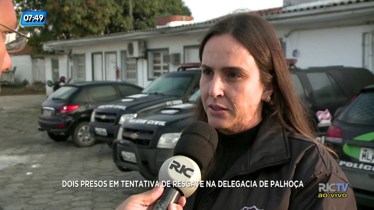Dois homens são presos em tentativa de resgate na delegacia de Palhoça