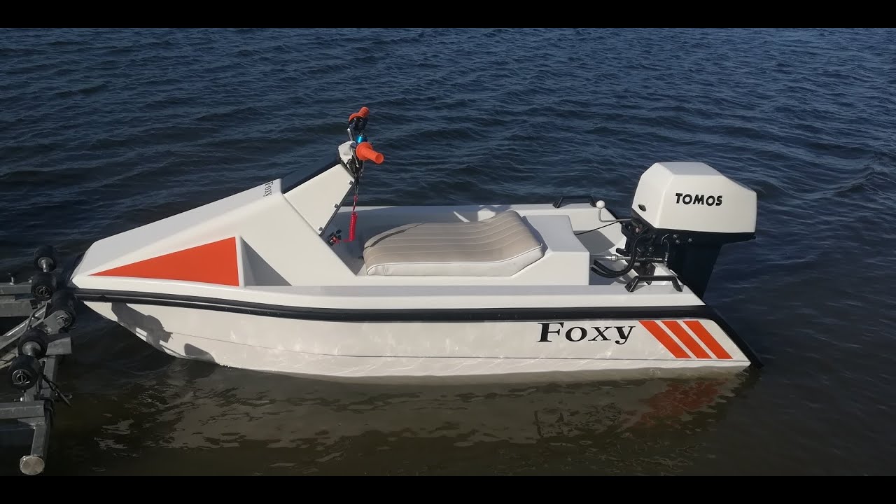 Tomos 18 outboard on Foxy water scooter