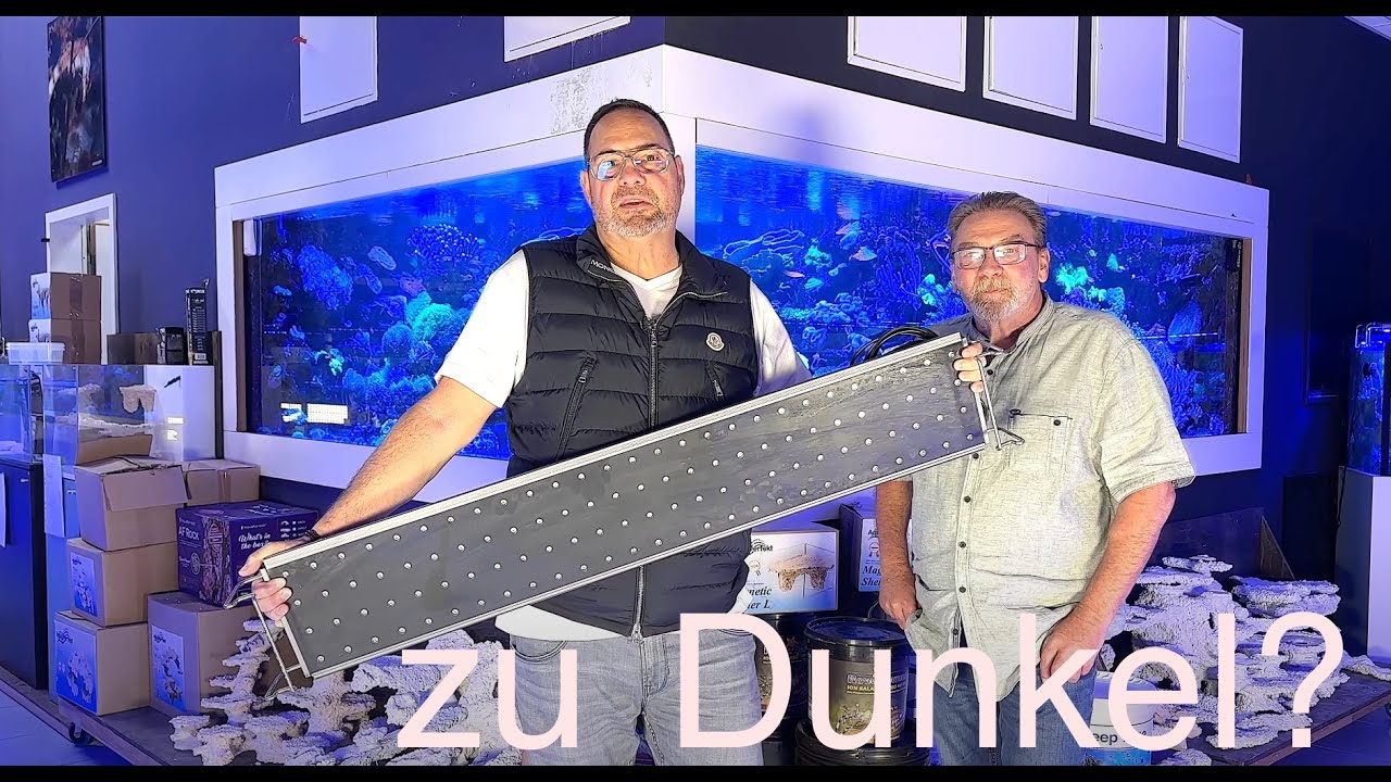 Ist die REEFLIGHT LED für Meerwasser zu Dunkel? Das klären wir mit Jonny Boettcher von Aquaperfekt.