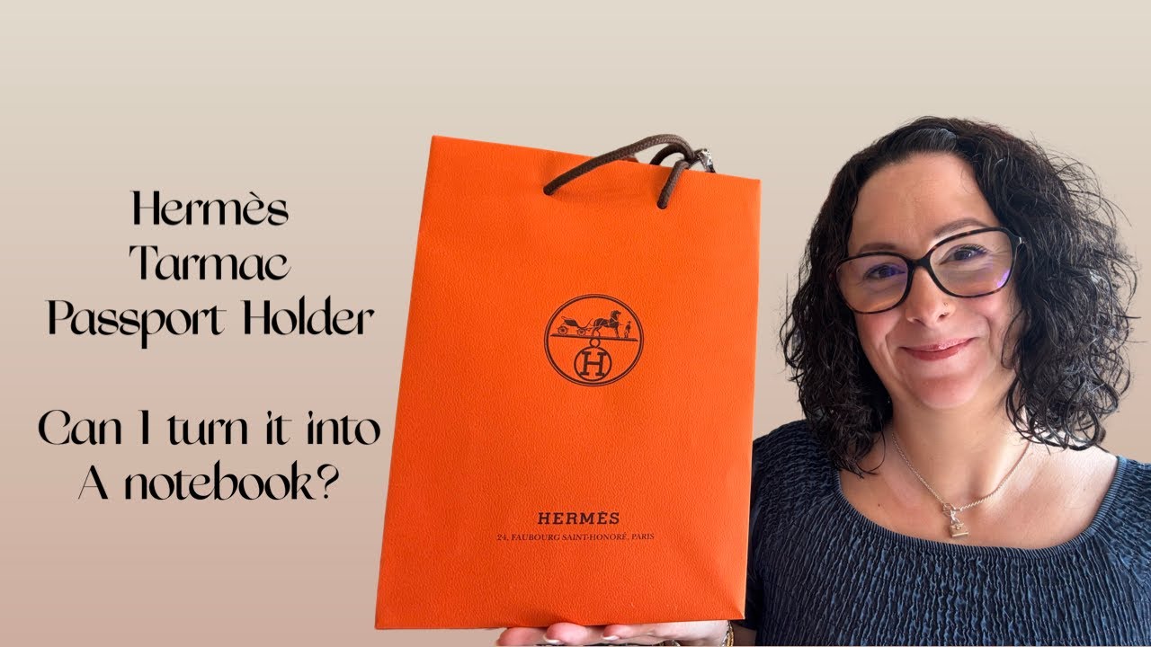 Hermès Tarmac Passport Holder | Can I turn it into a notebook?