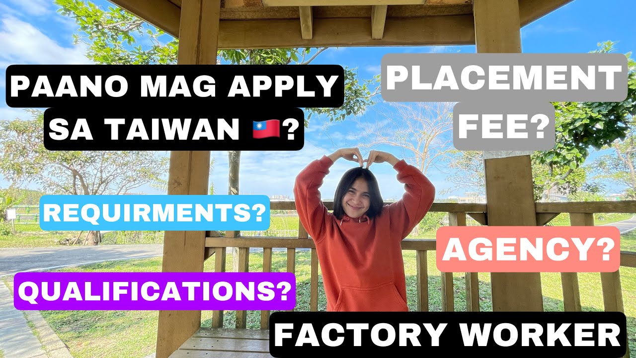 PAANO MAG APPLY SA TAIWAN BILANG FACTORY WORKER
