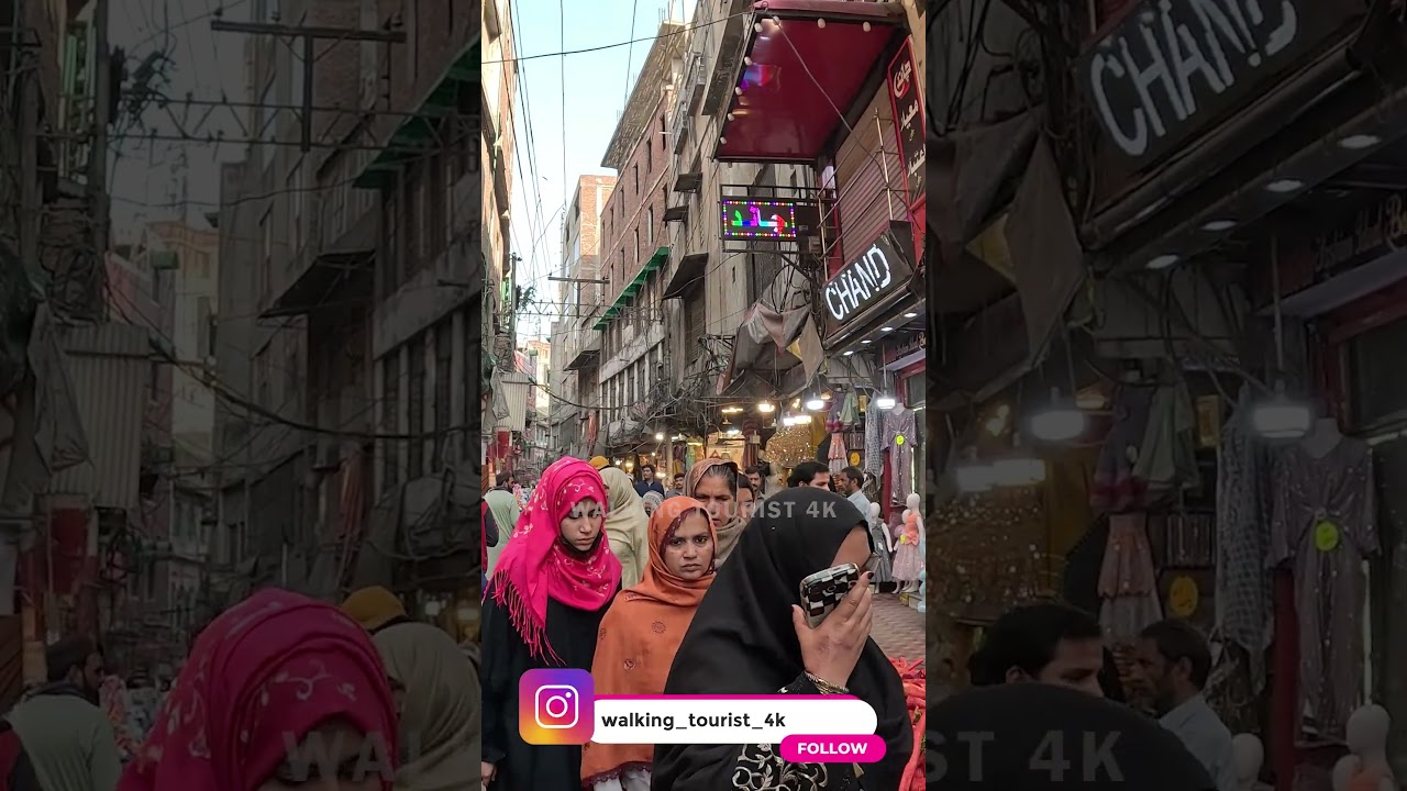 Azam Cloth Market Lahore: A Textile Paradise in Stunning 4K - Walking Tourist 4K