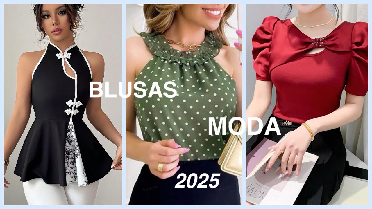 BELLAS BLUSAS EN TENDENCIA MODA 2025/26 PARA chicas con ESTILO