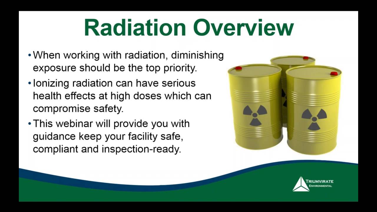 Webinar: Radiation Safety: The Nuts and Bolts of an Effective Program