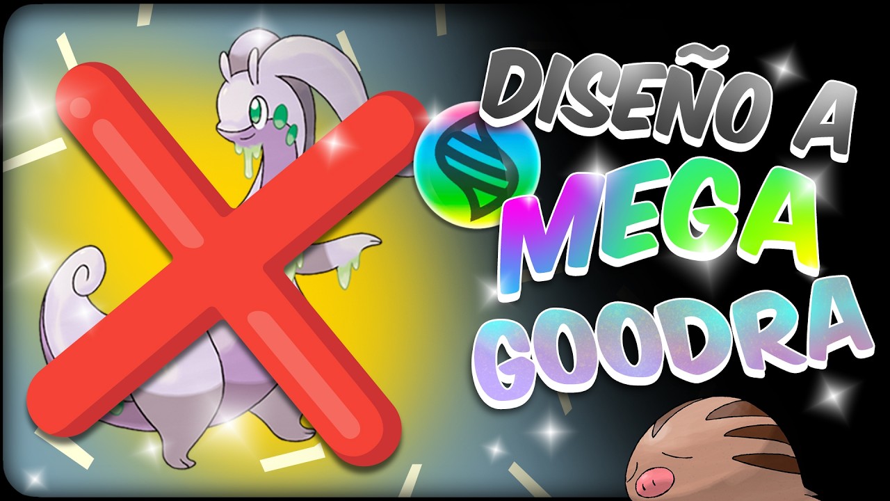 👀 Diseñé a MEGA GOODRA… pero NO esperaba ESTO 🐌⚡️